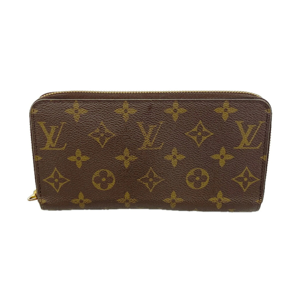 Louis Vuitton Monogram Zippy Wallet M41895 Brown Fuchsia Women's Long